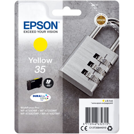 Epson Padlock C13T35844020 cartouche d'encre 1 pièce(s) Original Rendement standard Jaune