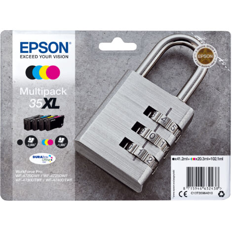 Epson Padlock C13T35964020 cartouche d'encre 1 pièce(s) Original Rendement élevé (XL) Noir, Cyan, Magenta, Jaune