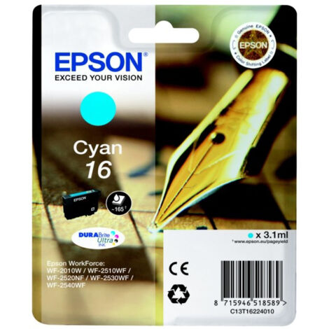 Epson Pen and crossword C13T16224012 cartouche d'encre 1 pièce(s) Original Rendement standard Cyan