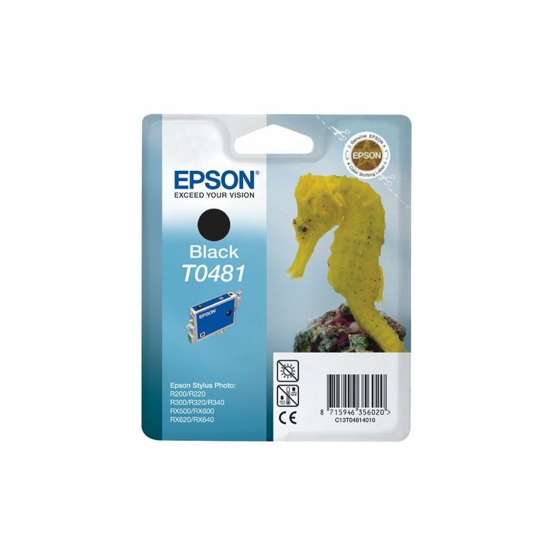 

Epson Seahorse Cartucho T0481 negro (etiqueta RF)