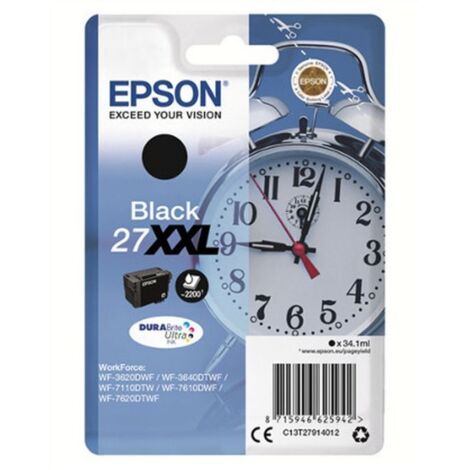 Epson Singlepack Black 27XXL DURABrite Ultra Ink