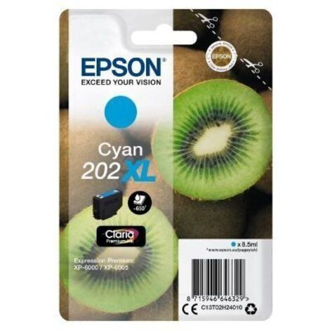 EPSON Singlepack Cyan 202XL Claria Premium Ink