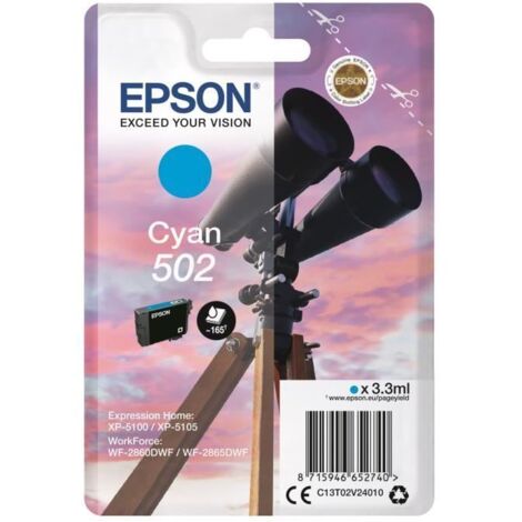 Epson Singlepack Cyan 502 Ink