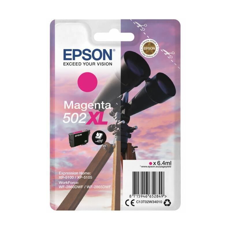 

Singlepack Magenta 502XL Ink - Epson