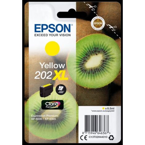 EPSON Singlepack Yellow 202XL Claria Premium Ink