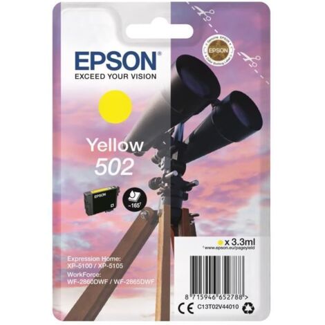 Epson Singlepack Yellow 502 Ink