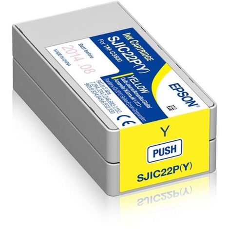 Epson SJIC22P(Y): Ink cartridge for ColorWorks C3500 (yellow)