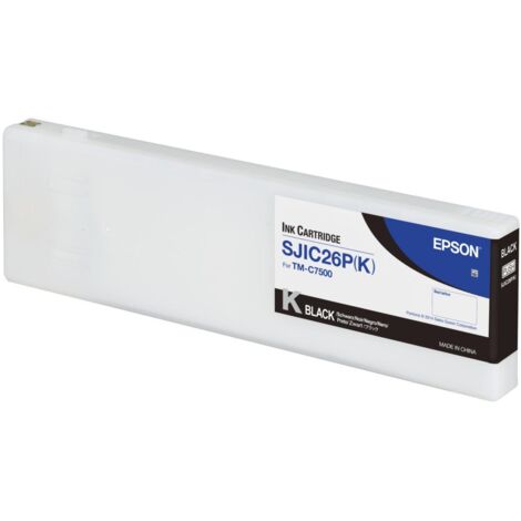 Epson SJIC26P(K): Ink cartridge for ColorWorks C7500 (Black)
