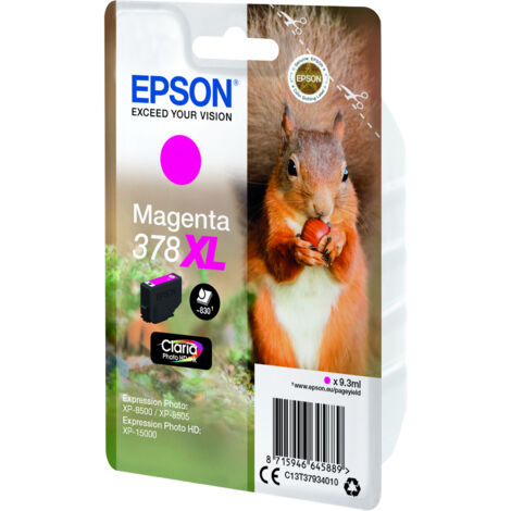 Epson Squirrel 378XL cartouche d'encre 1 pièce(s) Original Rendement élevé (XL)