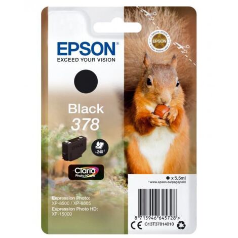Epson Squirrel C13T37814020 cartuccia d'inchiostro 1 pz Originale Resa standard Nero