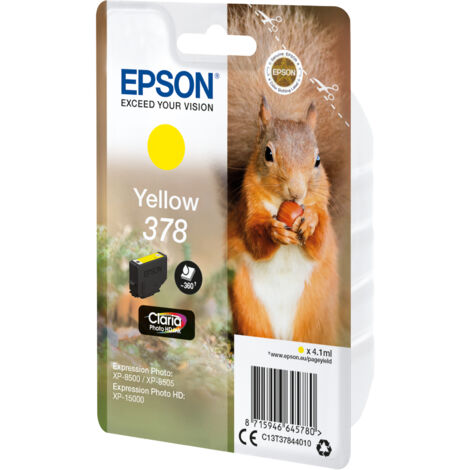 Epson Squirrel C13T37844020 cartouche d'encre 1 pièce(s) Original Rendement standard Jaune