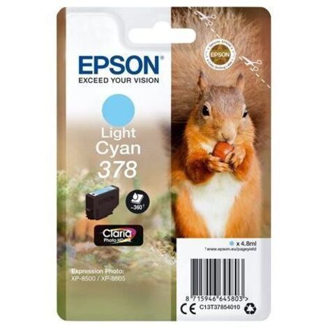 Epson Squirrel C13T37854020 cartuccia d'inchiostro 1 pz Originale Resa standard Ciano chiaro