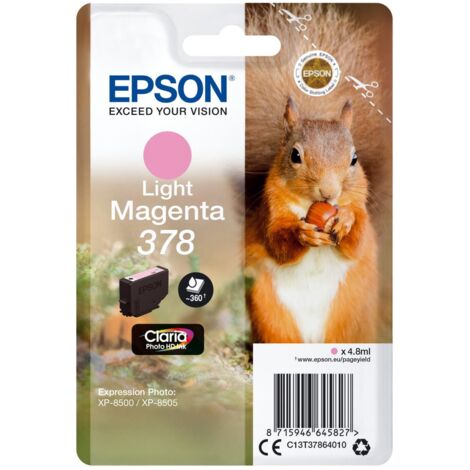 Epson Squirrel C13T37864020 cartouche d'encre 1 pièce(s) Original Rendement standard Magenta clair