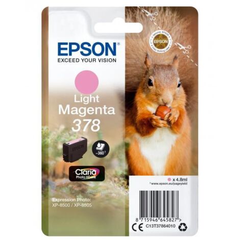 Epson Squirrel C13T37864020 cartuccia d'inchiostro 1 pz Originale Resa standard Magenta chiaro