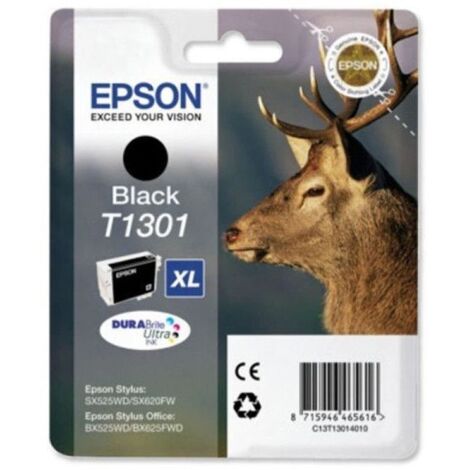 Epson Stag Singlepack Black T1301 DURABrite Ultra Ink