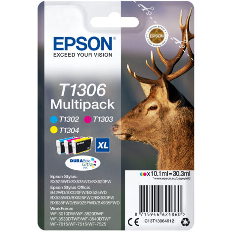 Epson Stag T1306 cartouche d'encre 1 pièce(s) Original Cyan, Magenta, Jaune