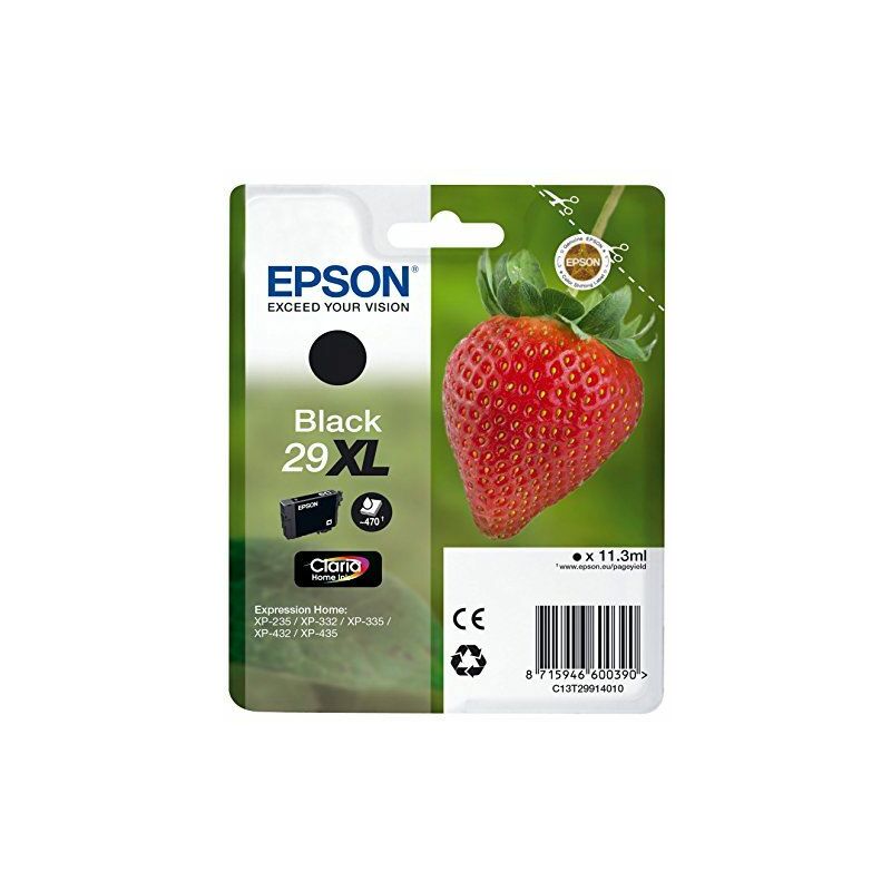 

Epson Strawberry 29XL K cartucho de tinta 1 pieza(s) Original Alto rendimiento (XL) Negro