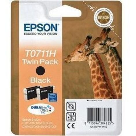 Epson Stylus D120/DX7400 Pack 2 Cartuchos de Alta capacidad