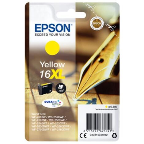 Epson T16344022 Pen and Crossword Cartuccia Inchiostro DURABrite Ultra 16XL Giallo