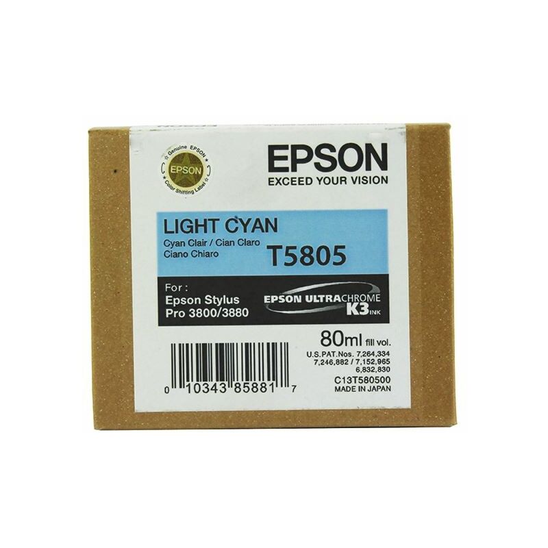 T5805 L/Cyan Inkjet Cartridge - EP580500 - Epson