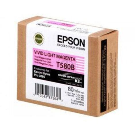 Epson T580B00 cartuccia d'inchiostro 1 pz Originale Magenta chiaro vivido