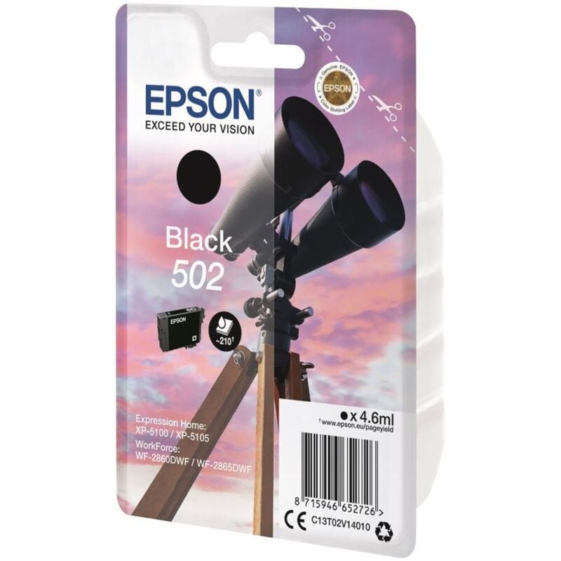 502 Ink Black Cartridge - EP65272 - Epson
