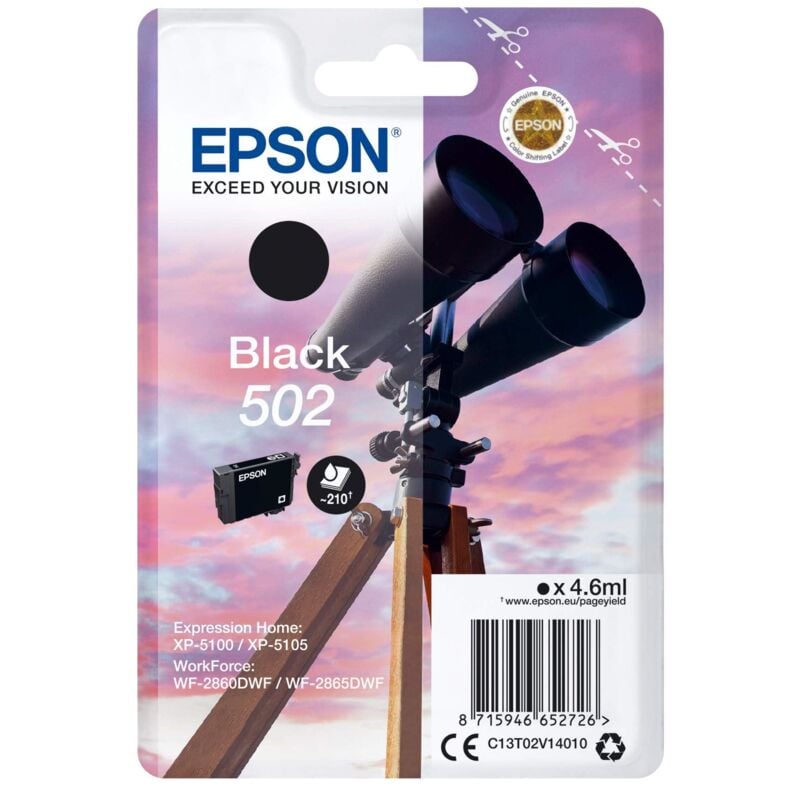 502 Ink Black Cartridge - EP65272 - Epson