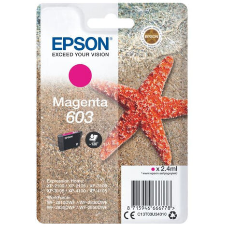 EPSON tinta Magenta Std Estrella de mar 1 tinta 603 RF / AM Single