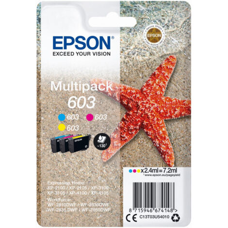 EPSON tinta MultiPack Std Estrella de mar 3 tintas 603 RF / AM Multi