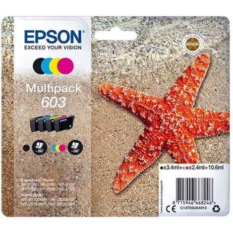 EPSON tinta MultiPack Std Estrella de mar 4 tintas 603 No Tag Multi