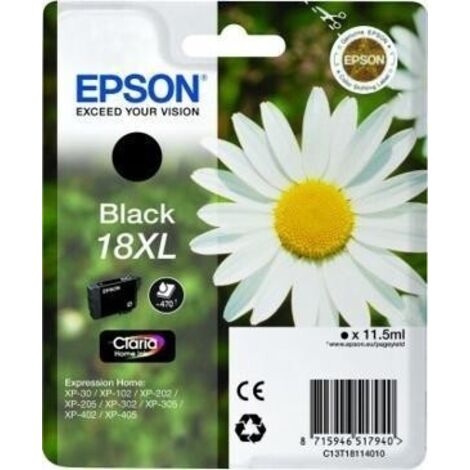 Epson tinta negro expression home xp-102/205/215/305/405 - nº18xl