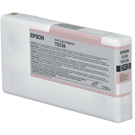 Epson Tintenkartusche Stylus Pro 4900, C13T653600, Vivid light Magenta, 200ml (C13T653600)