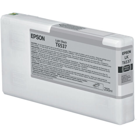 Epson Tintenkartusche Stylus Pro 4900, C13T653700, light black, 200ml (C13T653700)