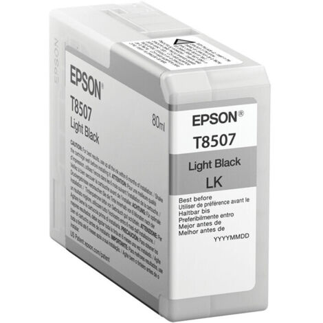 Epson Tintenpatrone light black T 850 80 ml               T 8507