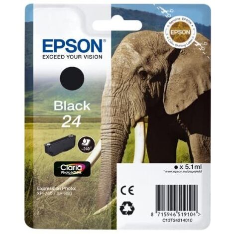 Epson Tintenpatrone schwarz Claria Photo HD T 242     T 2421