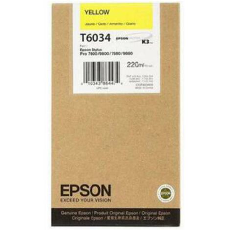 Epson Tintenpatrone yellow T 603  220 ml             T 6034