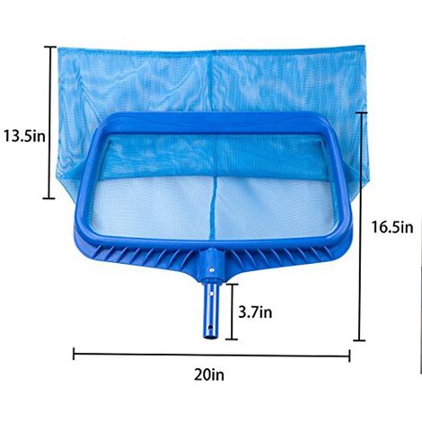 Epuisette de fond de grand capacité pour votre piscine - luxe - couleur bleu
