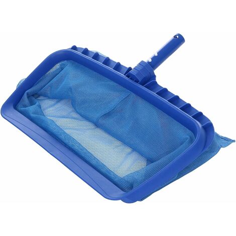 Epuisette de grande capacité - mailles fines - facile à nettoyer la surface et le fond de votre piscine bleue.