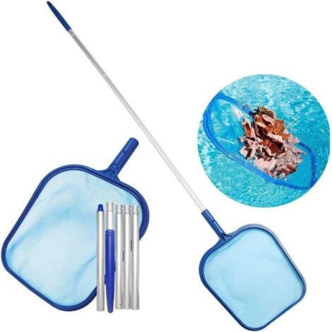 Épuisette de nettoyage pour écumoire de piscine, épuisette de nettoyage pour déchets de feuilles, épuisette pour ramassage de feuilles pour piscine, outils de nettoyage, épuisette pour poissons d'aqua