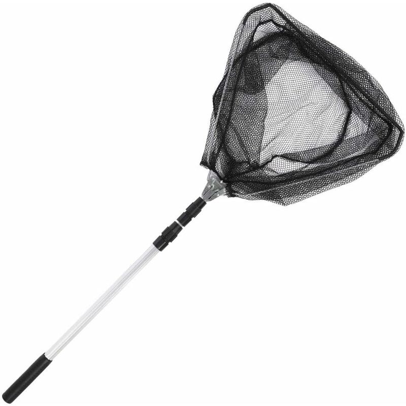 Versaillesfr - Epuisette de Pêche Pliable, Télescopique Filet Triangulaire pour Attraper ou Relâcher Les Poissons 54-150 cm Versailles