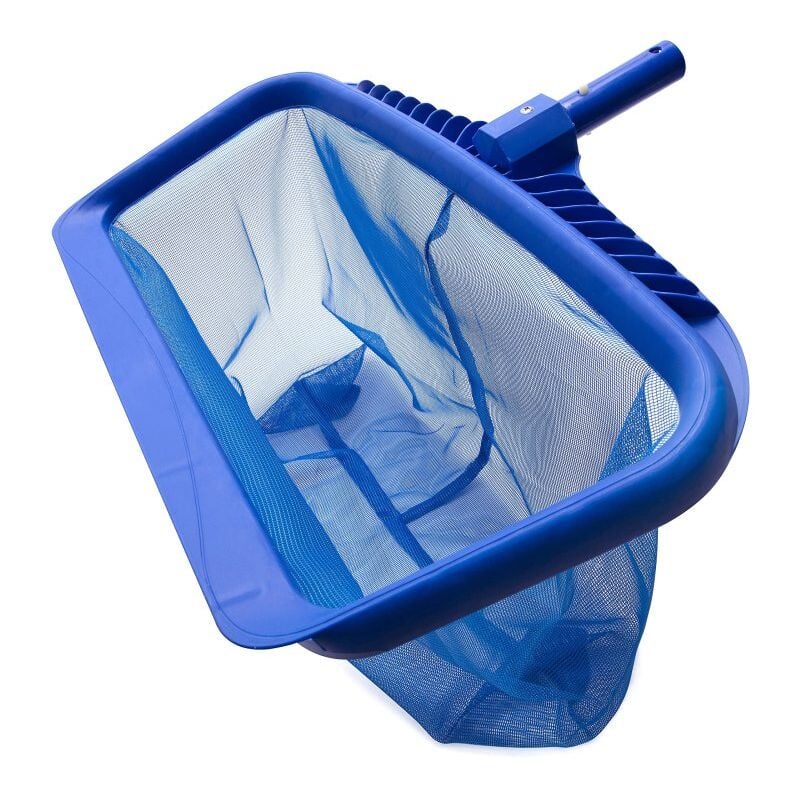 Lifcausal - puisette de piscine, écumoire à feuilles robuste de 50 cm, râteau à feuilles robuste, cadre renforcé