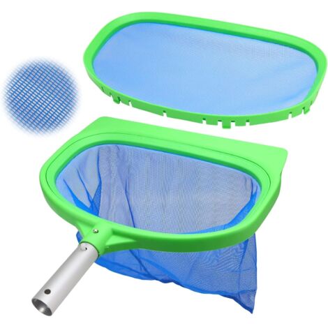 Epuisette de Piscine Maille Fine(Aucun Bâton), Épuisette Fond & Surface Ecumoire pour Piscine, Jacuzzi, Spa, Bassin Exterieur Professionnelle, Filet Nettoyage -