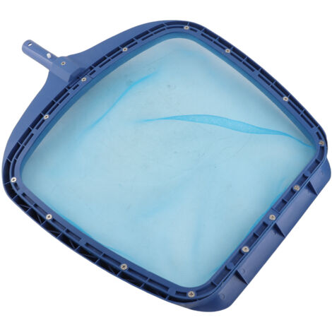 Épuisette de Surface pour Piscine - Cadre Plastique Solide 20x15 Pouces Bleu - Filet Fin - Compatible avec Pôle Telescopique
