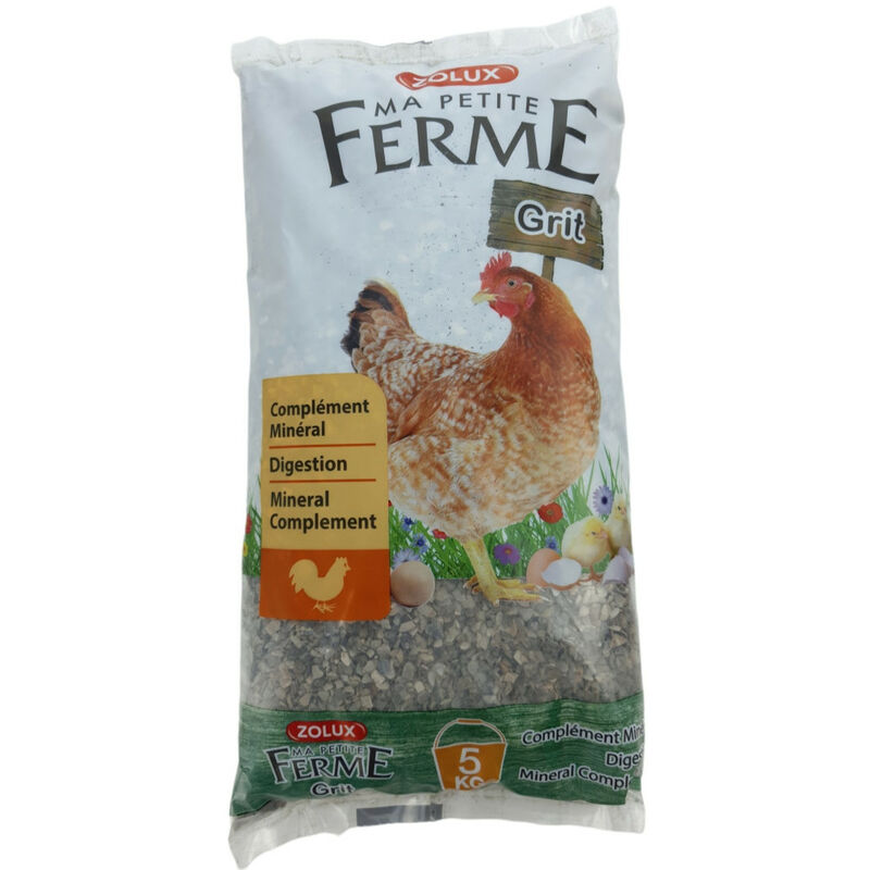 Grit aide a la digestion sac de 5 kg Complément minéral pour poules Zolux