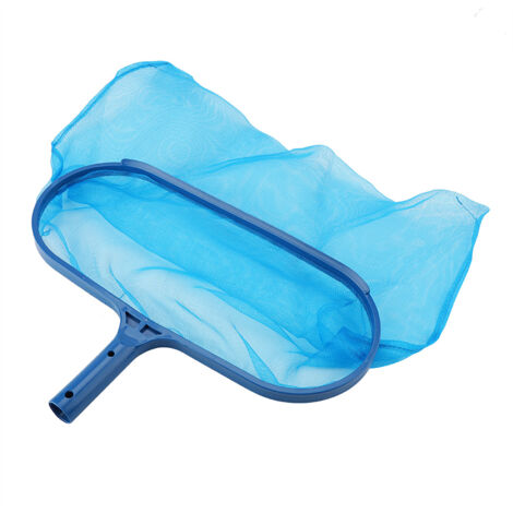 [Epuisette pour Piscine] Épuisette en Filet Fine avec Perche Telescopique [ABS, Bleu] - Kit 3 Poles 102cm Max pour Débris, Nettoyage Piscine Profonde