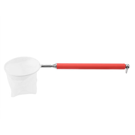 Épuisette Réglable 3D pour Aquarium - Filet de Pêche à Écrevisses et Poissons - Entrée Ronde Rouge