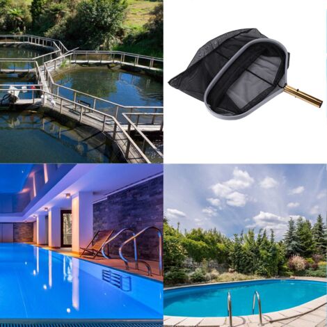 Épuisette robuste pour piscine à maillage fin, nettoyeur d'étang à poissons avec cadre résistant