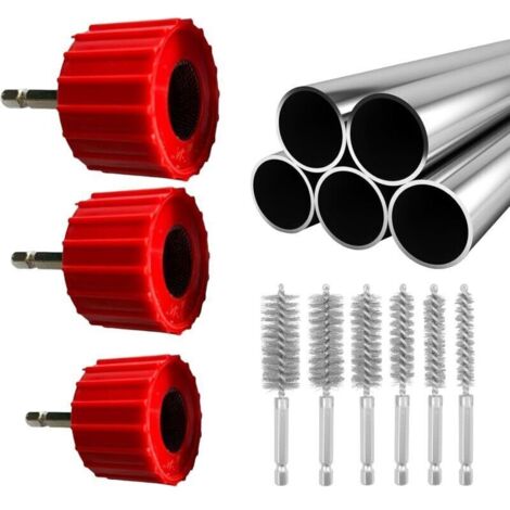 Épurateur de Tubes en Cuivre Métallique - Brosse Industrielle Pour Tubes Nettoyeur Professionnel Tuyauterie Pour Plomberie Soudure Électricité Atelier Garage Ménage Débavurage