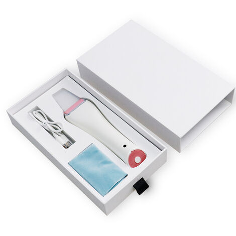 épurateur facial de peau à vibration des ultrasons,spatule extractrice de points noirs, levage et cavitation propre,,CHINA,With Box