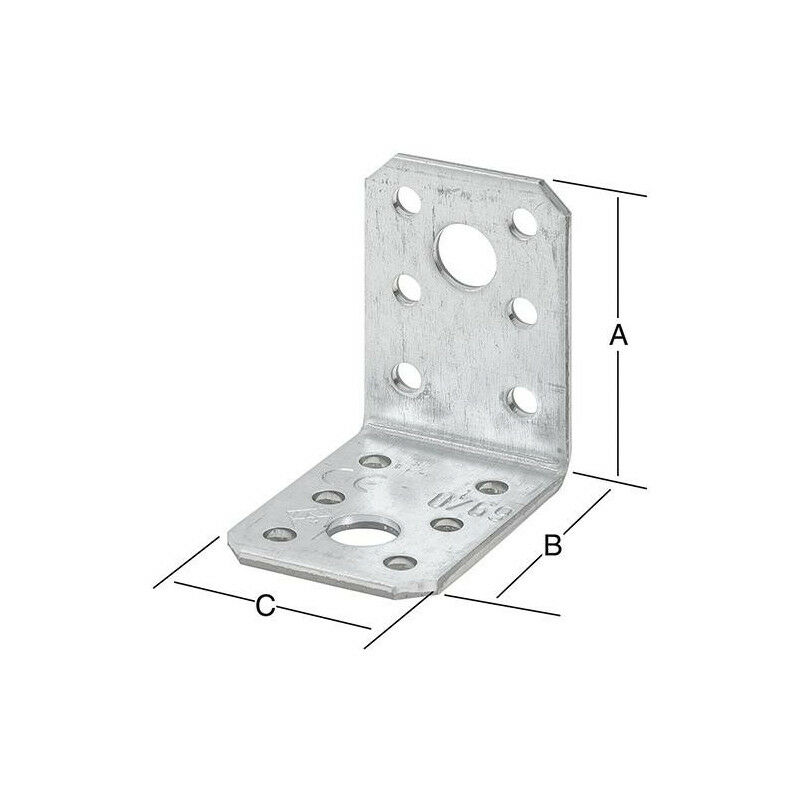 Equerre 50X50X35 galvanisé.. ce (Par 10)
